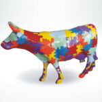 figura krowa gładka puzzle
