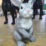 large fiberglass rabbit