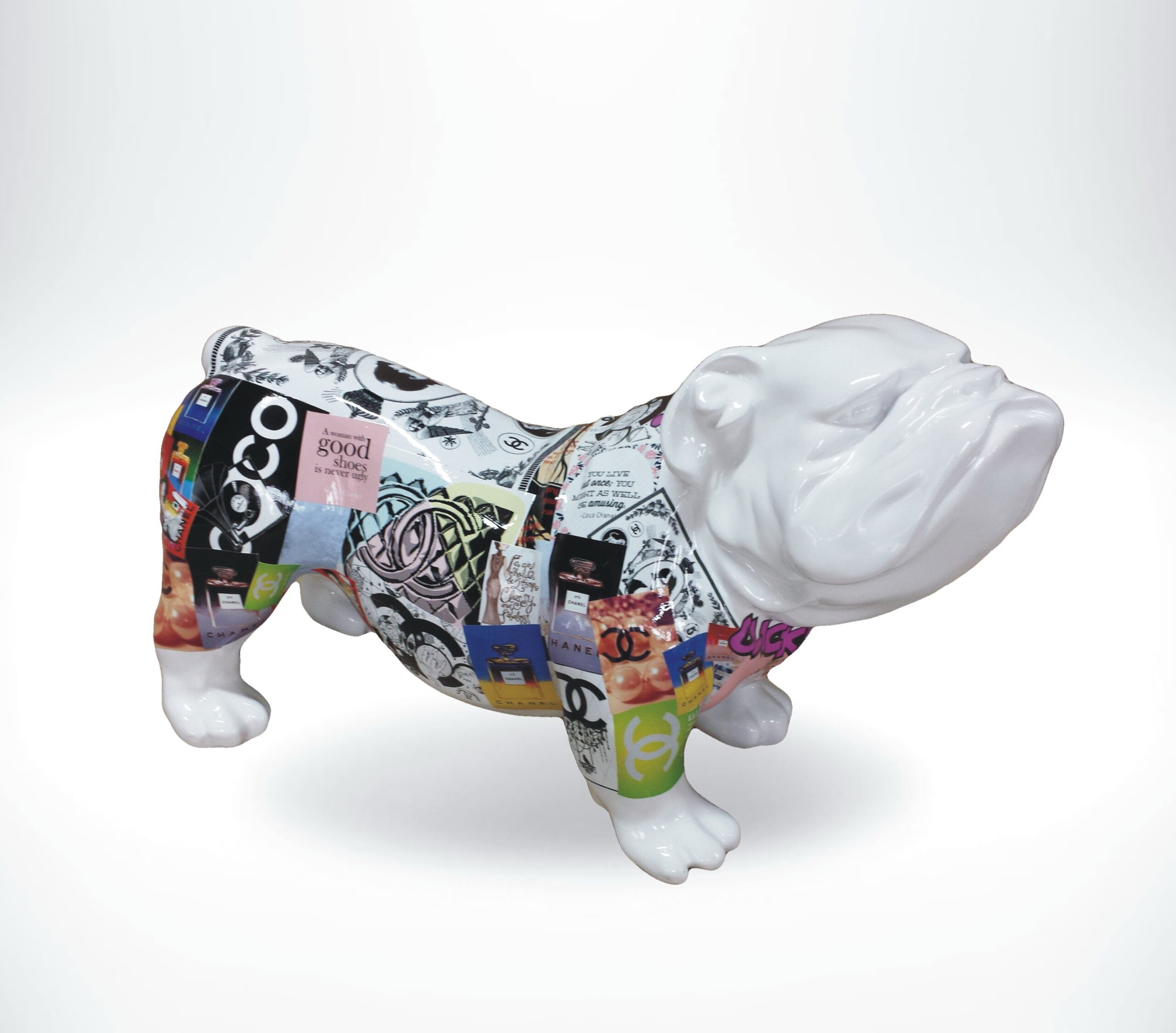 GC197 bulldog pop-art