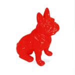 mały bulldog siedzący C200s kolor czerwony