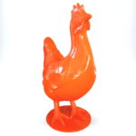 pomarańczowa figura kury 155cm