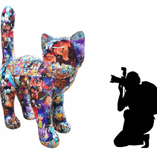 duży kot pop art