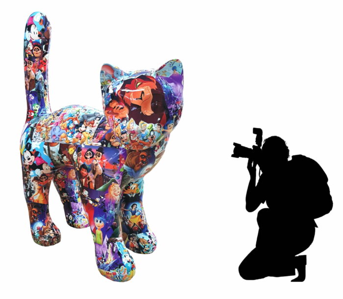 duży kot pop art