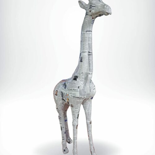 figura żyrafa pop-art gazeta GF062