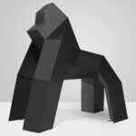 Goryl origami duża figura geometryczna
