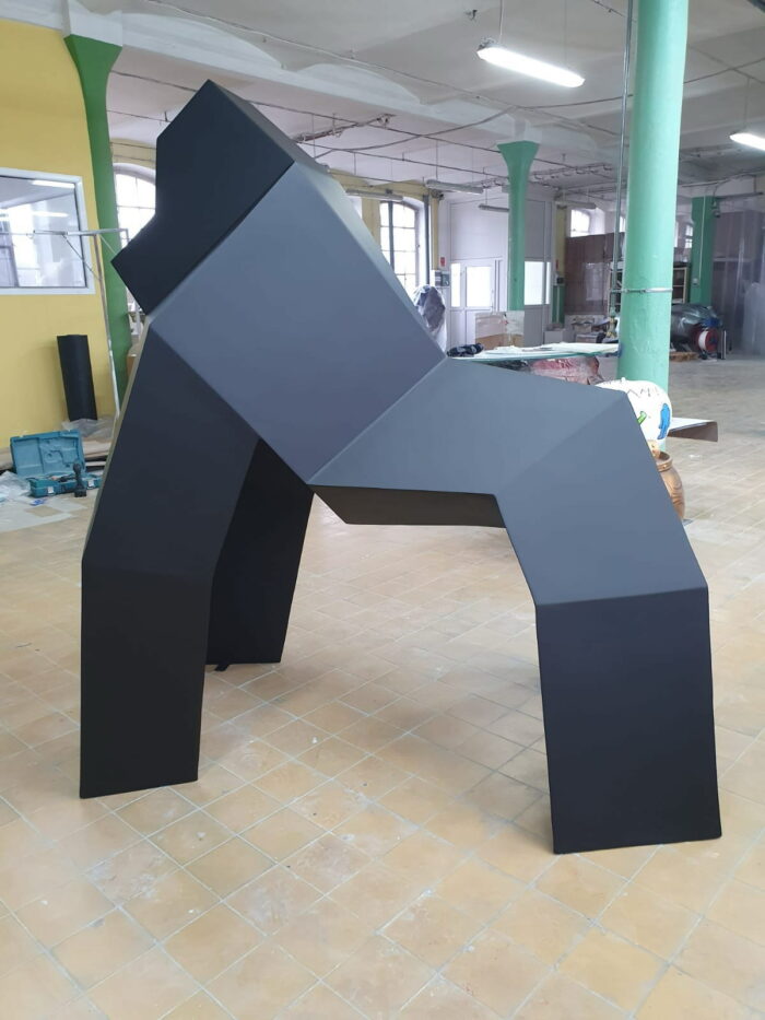 Goryl origami duża figura geometryczna