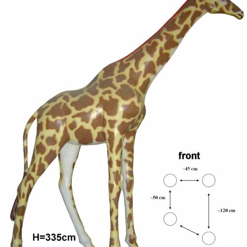 figura żyrafa naturalnej wielkości