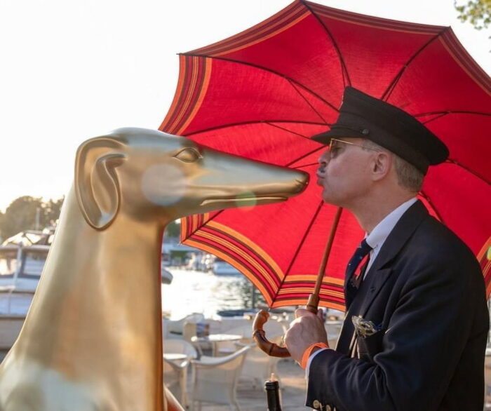 large greyhound statue gold-3DFORMeu
