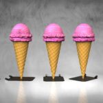 Lody gelato podwójna gałka wizualizacja