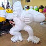 Large fiberglass boxer gorilla