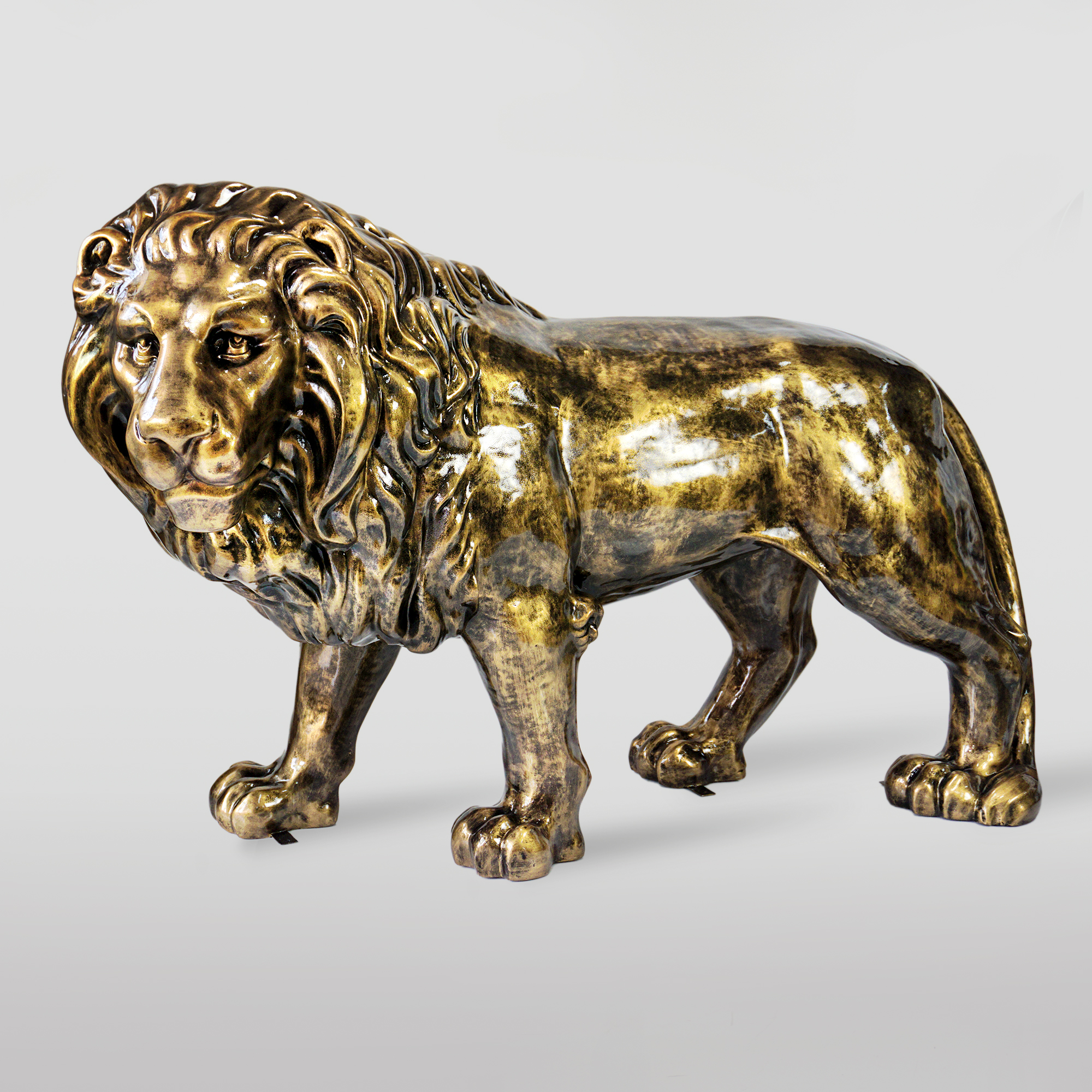 LION XL PATINA GOLD